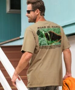Crazy Road To Hana - Kona Coffee Dyed Short Sleeve Crewneck T-Shirt