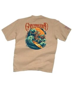 Grateful Dead Surfs Up - Kona Coffee Dyed Short Sleeve Crewneck T-Shirt
