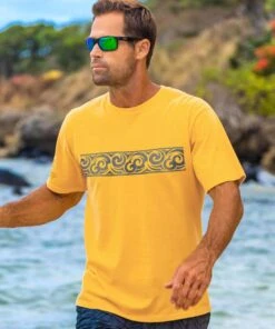 Ethnic Band - Pineapple Dyed Short Sleeve Crewneck T-Shirt