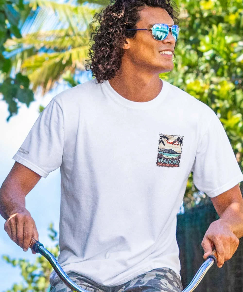 Paradise Found - White Short Sleeve Crewneck T-Shirt 2 Paradise Found - White Short Sleeve Crewneck T-Shirt - Image 2