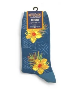 Hibiscus Trio - Graphic Cotton Crew Socks -Freedom Style Shop 1c8c7398 da61 4f43 ae7c fe929276b0ff