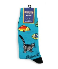B. Kliban So Many Fish - Graphic Cotton Crew Socks -Freedom Style Shop 556f7a7a ecc6 4294 8b83 a8a2f7fb9e66