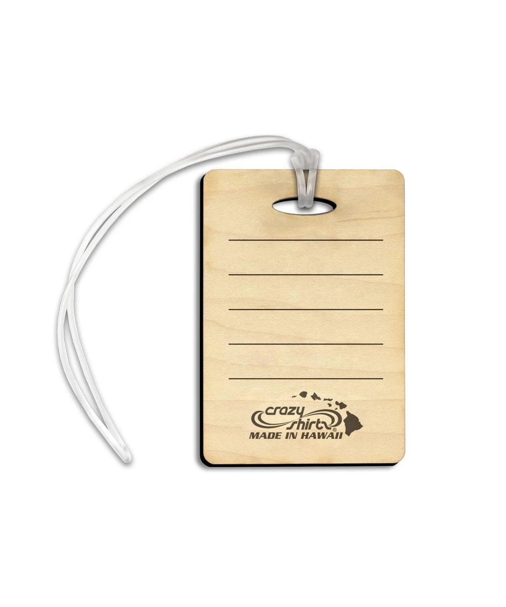 B. Kliban Hula Cat - Maplewood Luggage Tag 2 B. Kliban Hula Cat - Maplewood Luggage Tag - Image 2