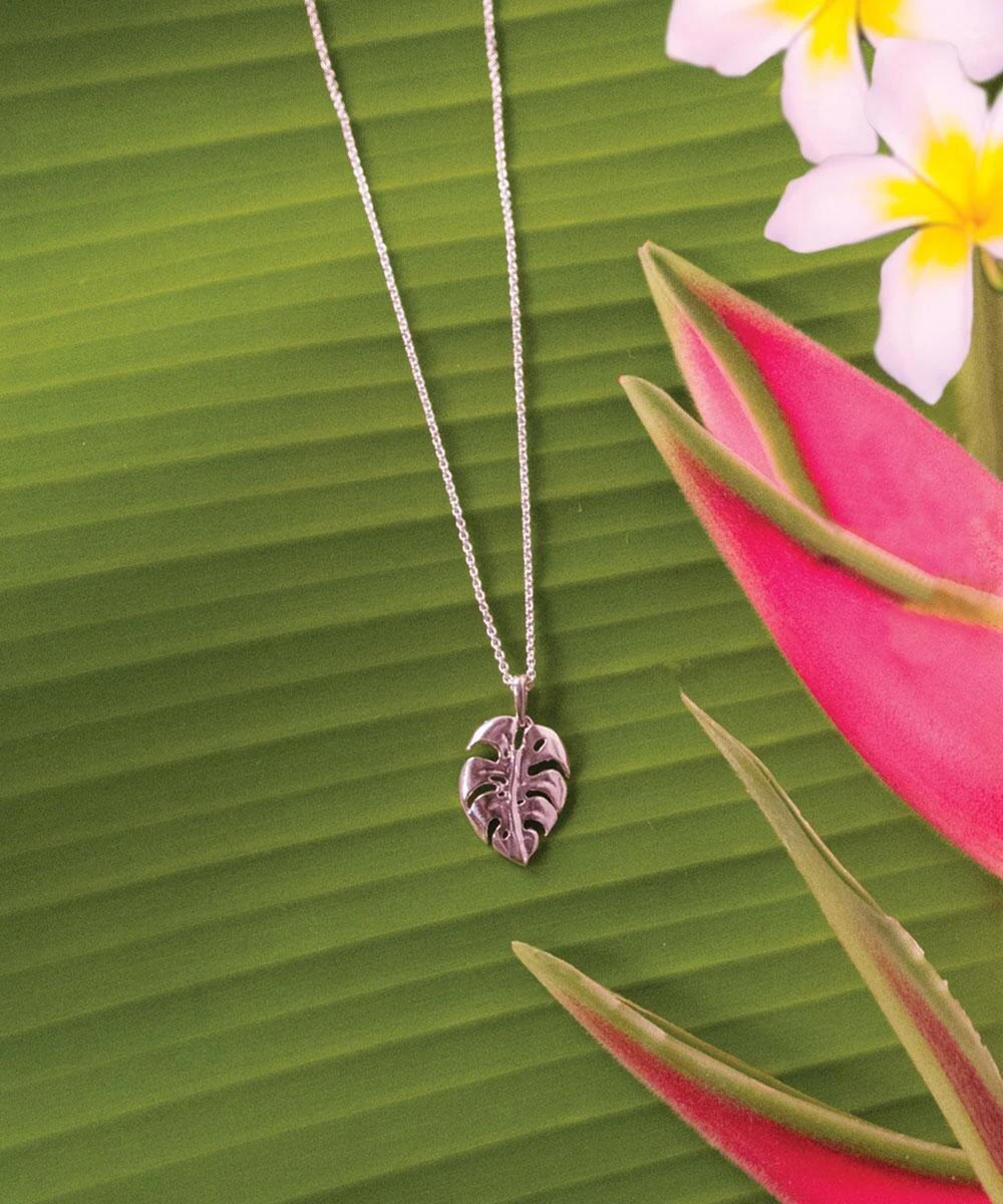 Wyland® Monstera Leaf - Necklace 1 Wyland® Monstera Leaf - Necklace