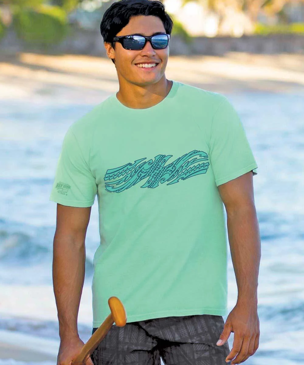 Koa Tribe Band - Key Lime Dyed Short Sleeve Crewneck T-Shirt 1 Koa Tribe Band - Key Lime Dyed Short Sleeve Crewneck T-Shirt
