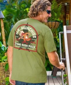 Stone Pizza - Hemp Dyed Short Sleeve Crewneck T-Shirt