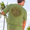 Tribal Turtle - Hemp Dyed Short Sleeve Crewneck T-Shirt
