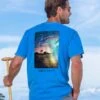 Clark Little Rainbow Shave Ice - Blue Hawaii Dyed Short Sleeve Crewneck T-Shirt
