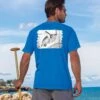 Wyland® Sea Turtle Reef Flight - Blue Hawaii Dyed Short Sleeve Crewneck T-Shirt