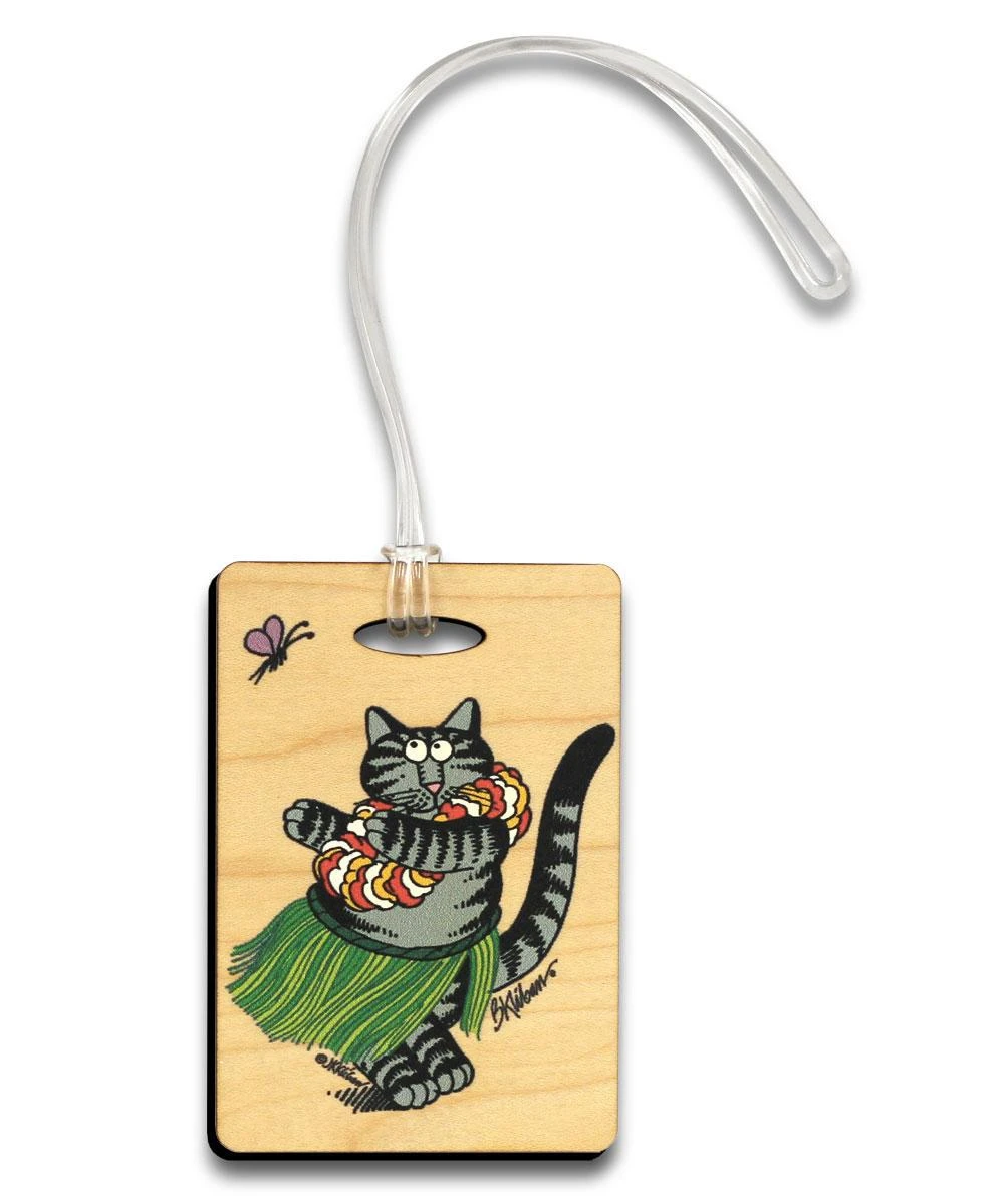 B. Kliban Hula Cat - Maplewood Luggage Tag 1 B. Kliban Hula Cat - Maplewood Luggage Tag