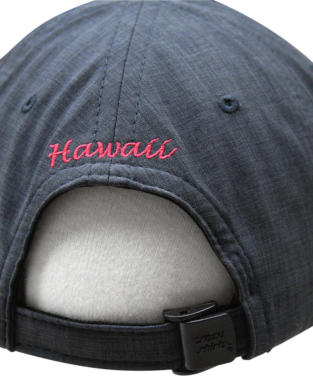 Tribal Pua Honu - Navy Polyester Hat 2 Tribal Pua Honu - Navy Polyester Hat - Image 2