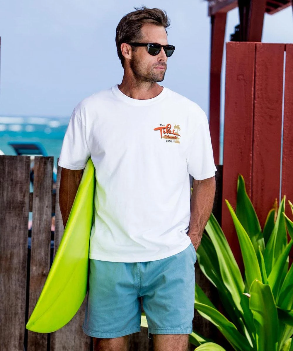 Tiki Shack - White Short Sleeve Crewneck T-Shirt 2 Tiki Shack - White Short Sleeve Crewneck T-Shirt - Image 2