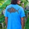 The Hunt - Blue Hawaii Dyed Short Sleeve Crewneck T-Shirt