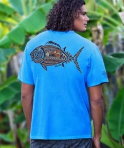 The Hunt - Blue Hawaii Dyed Short Sleeve Crewneck T-Shirt