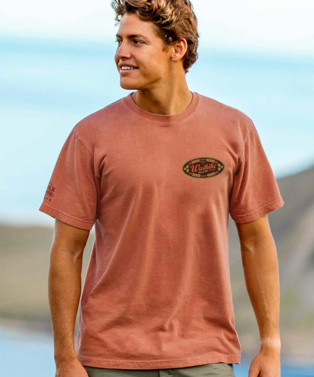 Waikiki Brewing Co Waikiki Brewing Company - Chile Dyed Short Sleeve Crewneck T-Shirt 2 Waikiki Brewing Co Waikiki Brewing Company - Chile Dyed Short Sleeve Crewneck T-Shirt - Image 2