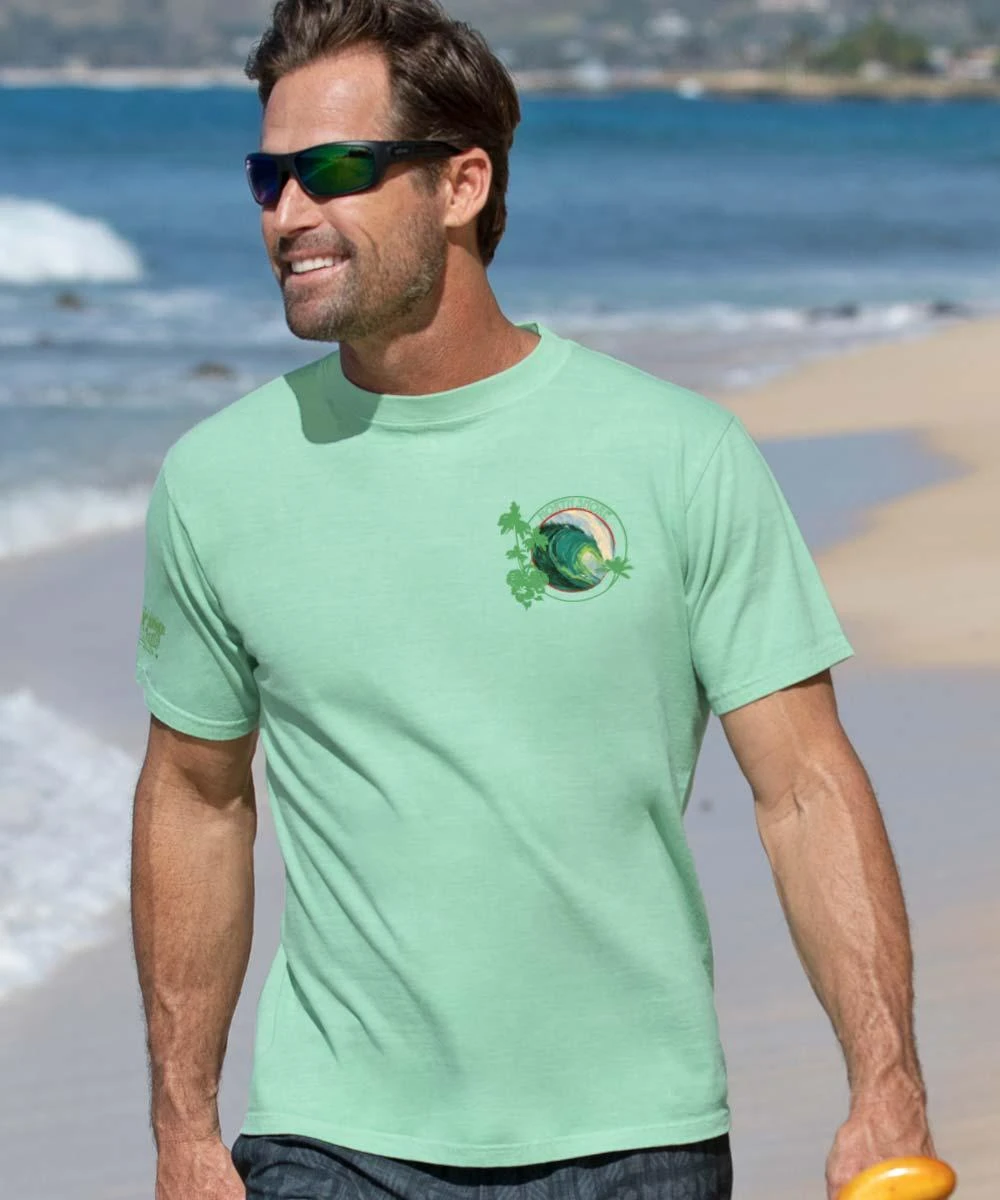 Big Swell - Key Lime Dyed Short Sleeve Crewneck T-Shirt 2 Big Swell - Key Lime Dyed Short Sleeve Crewneck T-Shirt - Image 2