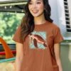 Sea Turtle Quilt - Cinnamon Dyed Short Sleeve Crewneck T-Shirt