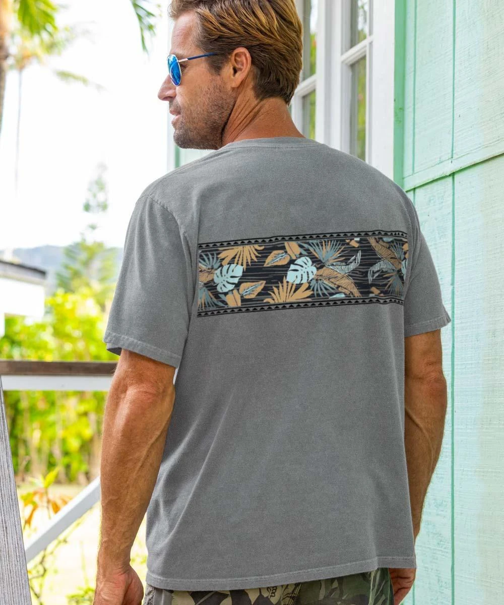 Aloha Flora Band - Crater Dyed® Short Sleeve Crewneck T-Shirt 2 Aloha Flora Band - Crater Dyed® Short Sleeve Crewneck T-Shirt - Image 2