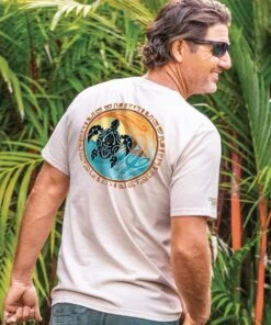 Land And Sea - Coconut Dyed Short Sleeve Crewneck T-Shirt