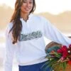 Sea Band - White Long Sleeve Lightweight Pullover