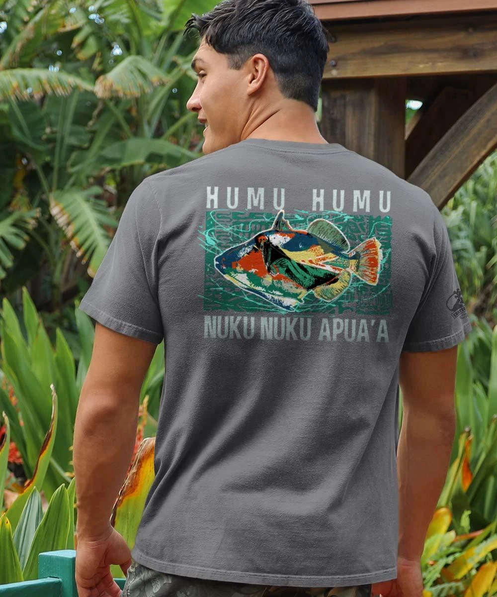 Humu Painterly - Crater Dyed® Short Sleeve Crewneck T-Shirt 1 Humu Painterly - Crater Dyed® Short Sleeve Crewneck T-Shirt