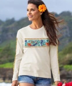 Island Leisure Band - Coconut Dyed Long Sleeve Crewneck T-Shirt